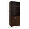 ΒΙΒΛΙΟΘΗΚΗ ΓΡΑΦΕΙΟΥ VANCE ΕΠΑΓΓΕΛΜΑΤΙΚΗ WENGE HM2055.12 80Χ40Χ190Υ εκ.