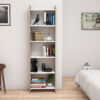 bibliothiki-melaminis-sonoma-leyko-fb992-2.jpg ΒΙΒΛΙΟΘΗΚΗ CLASSIKER HM9226.12 ΜΕΛΑΜΙΝΗΣ SONΟMA-ΛΕΥΚΟ 48,5x22x160Υεκ.