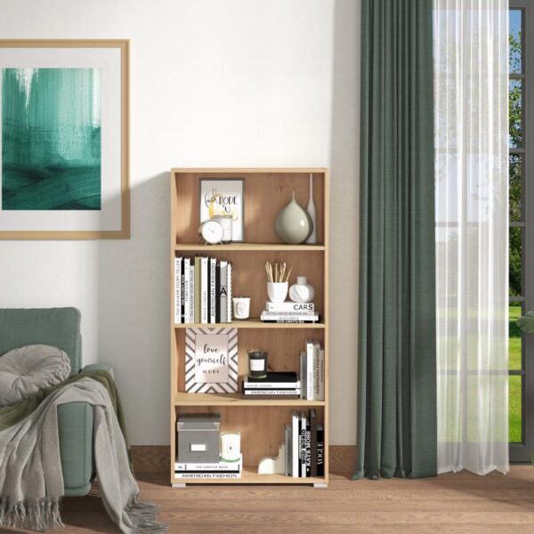 bibliothiki-tomar-4-artisan-oak-702451421669733133.jpg ΒΙΒΛΙΟΘΗΚΗ TOMAR 4 ARTISAN OAK 70x24,5x142εκ