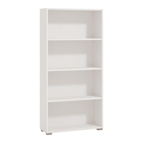 ΒΙΒΛΙΟΘΗΚΗ TOMAR 4 ΛΕΥΚΟ ΧΡΩΜΑ 70x24,5x142εκ