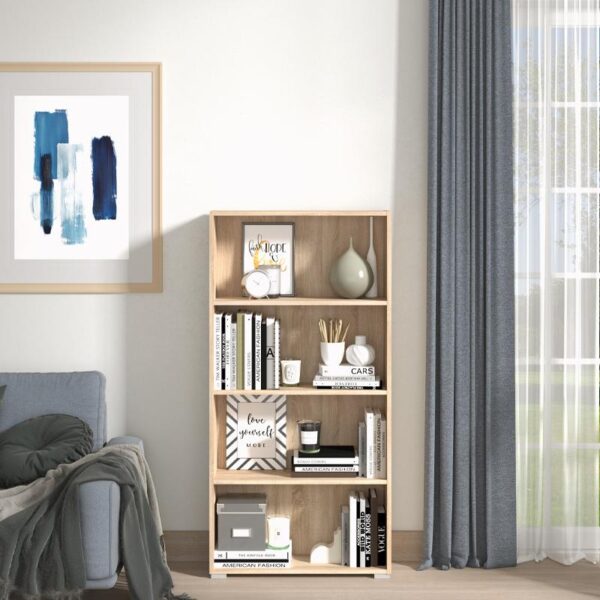 ΒΙΒΛΙΟΘΗΚΗ TOMAR 4 SONOMA 70x24,5x142εκ