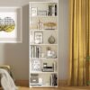 ΒΙΒΛΙΟΘΗΚΗ TOMAR 6 ΛΕΥΚΟ 70x24,5x211,5εκ
