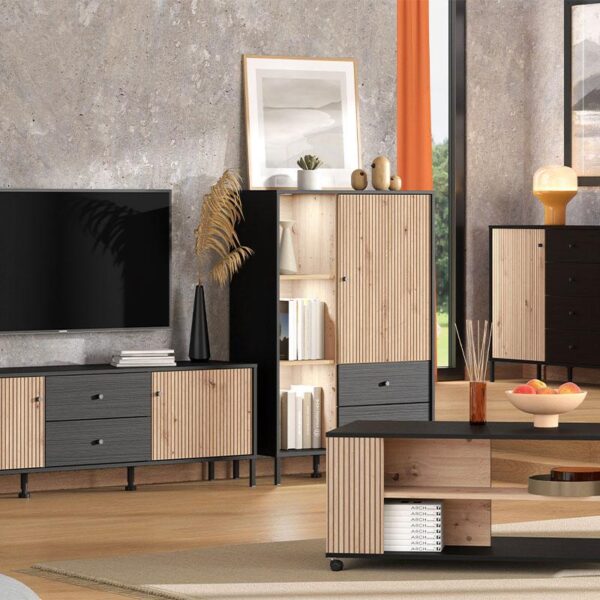 bitrina-correze-2k2f-pop-mayro-oak-artisan-oak-87x40x131ek1715666705.jpg ΒΙΤΡΙΝΑ CORREZE 2K2F POP ΜΑΥΡΟ OAK-ARTISAN OAK 87x40x131εκ