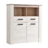ΒΙΤΡΙΝΑ Kent POP 2F GREY OAK-WHITE OAK 114x36x127εκ knt