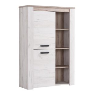 ΒΙΤΡΙΝΑ Kent POP Ν GREY OAK-WHITE OAK 99x36x146εκ knt
