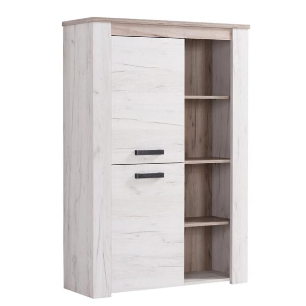 ΒΙΤΡΙΝΑ Kent POP Ν GREY OAK-WHITE OAK 99x36x146εκ knt