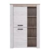 ΒΙΤΡΙΝΑ Kent POP Ν GREY OAK-WHITE OAK 99x36x146εκ knt