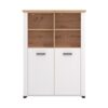 ΒΙΤΡΙΝΑ VALENCIA POP 2K ΛΕΥΚΟ-ARTISAN OAΚ-ΛΕΥΚΟ ΜΑΤ ΧΡΩΜΑ 103.5*41*143εκ
