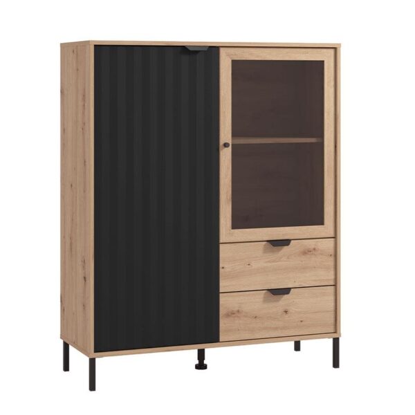 bitrina-vandea-131-2k2f-vs1-artisan-mayro-mat-106x40x131ek1715695502.jpg ΒΙΤΡΙΝΑ VANDEA 131 2K2F VS1 ARTISAN-ΜΑΥΡΟ ΜΑΤ 106x40x131εκ