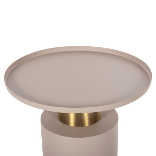 ΒΟΗΘΗΤΙΚΟ ΤΡΑΠΕΖΑΚΙ PUNJAB HM4239.03 ΜΕΤΑΛΛΟ ΣΕ ΕΚΡΟΥ-ΧΡΥΣΟΧΑΛΚΙΝΟ Φ36x47Υεκ.