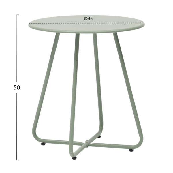 ΒΟΗΘΗΤΙΚΟ ΤΡΑΠΕΖΑΚΙ ΜΕΤΑΛΛΙΚΟ ΣΤΡΟΓΓΥΛΟ SAMMON HM6271.06 ΦΥΣΤΙΚΙ Φ45x50Υεκ