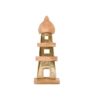 ΔΙΑΚΟΣΜΗΤΙΚΟ ΑΛΟΥΜΙΝΙΟΥ Fylliana Light house 2390 ΜΕ ΞΥΛΙΝΗ ΒΑΣH ΧΡΥΣΟ ΧΡΩΜΑ 18x7x45εκ