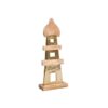 ΔΙΑΚΟΣΜΗΤΙΚΟ ΑΛΟΥΜΙΝΙΟΥ Fylliana Light house 2390 ΜΕ ΞΥΛΙΝΗ ΒΑΣH ΧΡΥΣΟ ΧΡΩΜΑ 18x7x45εκ