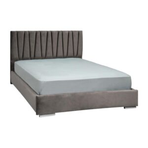 ΔΙΠΛΟ ΚΡΕΒΑΤΙ Fylliana Palermo TAUPE ΧΡΩΜΑ ΥΦΑΣΜΑΤΟΣ 175x214x115εκ (160x200)