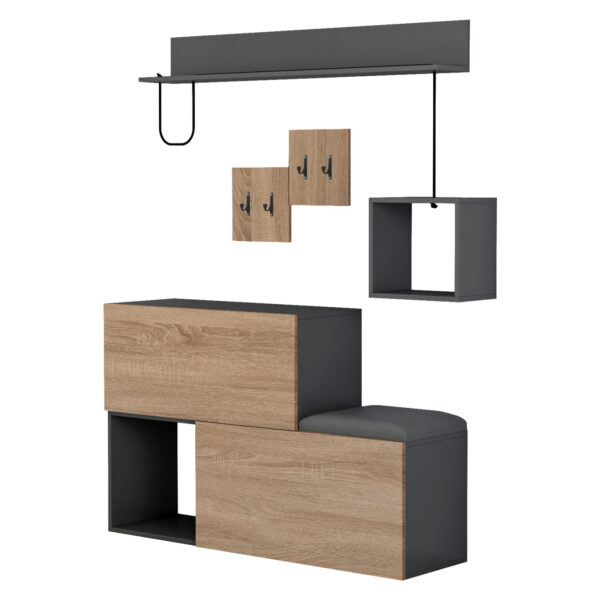 epiplo-eisodoy-fb9895711-melamini-se-son-3.jpg ΕΠΙΠΛΟ ΕΙΣΟΔΟΥ CERB HM8957.11 ΜΕΛΑΜΙΝΗ ΣΕ SONAMA-ΓΚΡΙ 120x20x72Υ εκ.