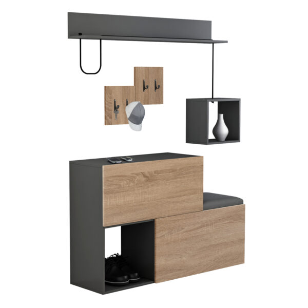 epiplo-eisodoy-fb9895711-melamini-se-son.jpg ΕΠΙΠΛΟ ΕΙΣΟΔΟΥ CERB HM8957.11 ΜΕΛΑΜΙΝΗ ΣΕ SONAMA-ΓΚΡΙ 120x20x72Υ εκ.