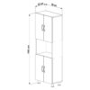 ΕΠΙΠΛΟ ΚΟΥΖΙΝΑΣ/ΝΤΟΥΛΑΠΙ RAD HM18196.03 ΜΕΛΑΜΙΝΗ ΣΟΝΑΜΑ-ΛΕΥΚΟ 56x32x165Υεκ.