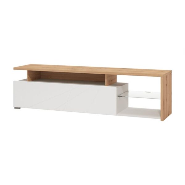 ΕΠΙΠΛΟ ΤΗΛΕΟΡΑΣΗΣ ARCTIC ΛΕΥΚΟ-ARTISAN OAK-ΛΕΥΚΗ ΛΑΚΑ 170x41x46εκ