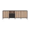 ΕΠΙΠΛΟ ΤΗΛΕΟΡΑΣΗΣ CORREZE 4K2F3V ΜΑΥΡΟ OAK-ARTISAN OAK 208x40x73εκ