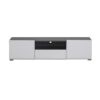 ΕΠΙΠΛΟ ΤΗΛΕΟΡΑΣΗΣ Enzo 150 Λευκό-Black Grey Wood 153x41.5x38.5 f.r.r