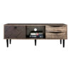 ΕΠΙΠΛΟ ΤΗΛΕΟΡΑΣΗΣ Fylliana "Home" ΜΑΥΡΟ ΜΕ GREY OAK 120*39.5*45