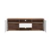 ΕΠΙΠΛΟ ΤΗΛΕΟΡΑΣΗΣ GRENOBLE ΛΕΥΚΟ-FLAGSTAFF OAK-ΛΕΥΚΟ HIGH GLOSS FOIL 176x40x57εκ