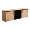 ΕΠΙΠΛΟ ΤΗΛΕΟΡΑΣΗΣ LAZIO 170 ARTISAΝ OAK / ΜΑΥΡΟ 168x40x57εκ