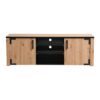 ΕΠΙΠΛΟ ΤΗΛΕΟΡΑΣΗΣ LAZIO 170 ARTISAΝ OAK / ΜΑΥΡΟ 168x40x57εκ