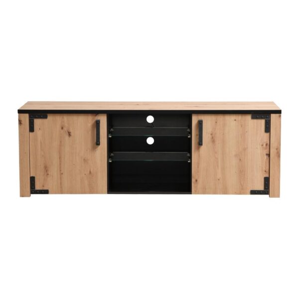 ΕΠΙΠΛΟ ΤΗΛΕΟΡΑΣΗΣ LAZIO 170 ARTISAΝ OAK / ΜΑΥΡΟ 168x40x57εκ