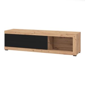 ΕΠΙΠΛΟ ΤΗΛΕΟΡΑΣΗΣ REMO ARTISAN OAK / ΜΑΥΡΟ ΜΑΤ 162x41x43εκ