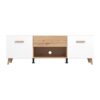 ΕΠΙΠΛΟ TV BRETAGNA 150 ARTISAN OAK-ΛΕΥΚΟ HIGH GLOSS FOIL 147x40x48εκ a.p.r