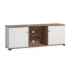 ΕΠΙΠΛΟ TV BURGUNDY 160 3K2V ΛΕΥΚΟ-FLAGSTAFF OAK-ΛΕΥΚΟ HIGH GLOSS FOIL 157x40x51εκ s.p.k