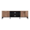 ΕΠΙΠΛΟ TV CORSICA 170 FLAGSTAFF OAK-ΜΑΥΡΟ 170,5x42x53,5εκ