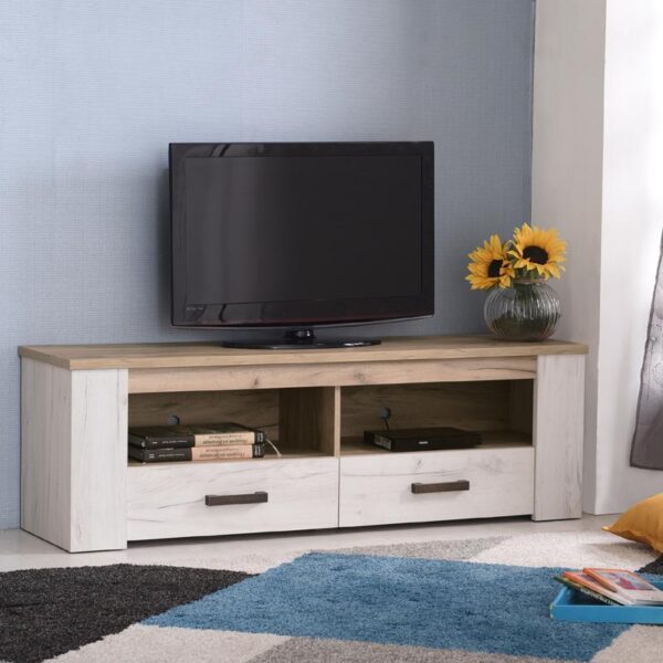 ΕΠΙΠΛΟ TV Kent 150 GREY OAK/WHITE OAK 151x43x49εκ knt