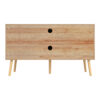 ΕΠΙΠΛΟ TV ΜΕΛΑΜΙΝΗΣ COLM ΜΕ ΠΟΡΤΕΣ RATTAN HM9223.11 ΣΕ ΧΡΩΜΑ ΦΥΣΙΚΟ 120x39x56,5Υεκ.