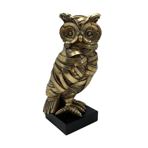 ΕΠΙΤΡΑΠΕΖΙΑ ΔΙΑΚΟΣΜΗΤΙΚΗ ΦΙΓΟΥΡΑ Fylliana FL25090 ΚΟΥΚΟΥΒΑΓΙΑ ΧΡΥΣΟ-ΜΑΥΡΟ ΧΡΩΜΑ 9.50x9.50x22.5εκ