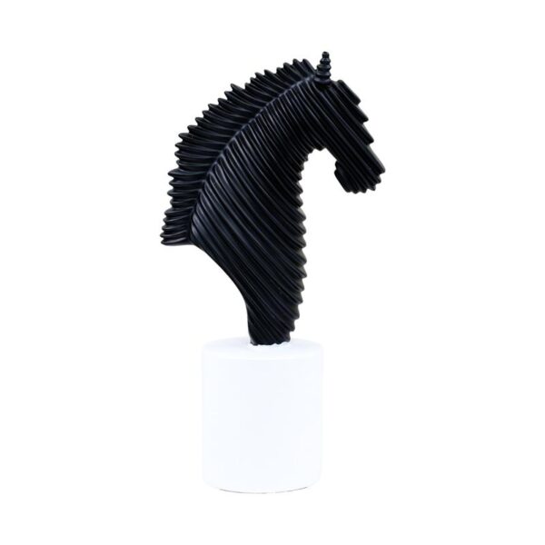 ΕΠΙΤΡΑΠΕΖΙΑ ΔΙΑΚΟΣΜΗΤΙΚΗ ΦΙΓΟΥΡΑ "Horse" Fylliana FL7245 ΜΑΥΡΟ ΧΡΩΜΑ 14x7x25εκ