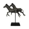 ΕΠΙΤΡΑΠΕΖΙΟ ΔΙΑΚΟΣΜΗΤΙΚΟ Fylliana "2 Zebras" ΜΑΥΡΟ-ΧΡΥΣΟ ΧΡΩΜΑ 34x9,5x34,5εκ