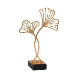 ΕΠΙΤΡΑΠΕΖΙΟ ΜΕΤΑΛΛΙΚΟ ΔΙΑΚΟΣΜΗΤΙΚΟ Fylliana Leafs ΧΡΥΣΟ ΧΡΩΜΑ 32x11x45εκ sls