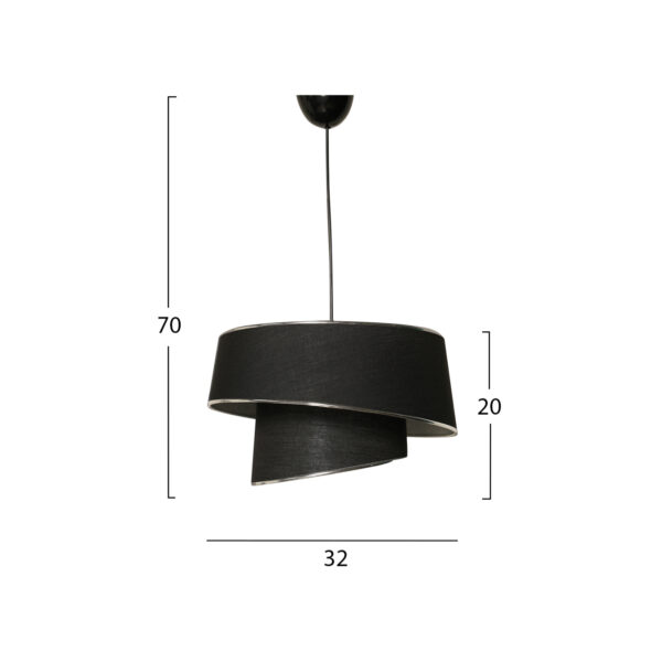 fotistiko-orofis-kremasto-fb9735605-meta-1.jpg ΦΩΤΙΣΤΙΚΟ ΟΡΟΦΗΣ ΚΡΕΜΑΣΤΟ HM7356.05 ΜΕΤΑΛΛΟ ΚΑΙ ΥΦΑΣΜΑ ΜΑΥΡΟ ΑΣΗΜΙ Φ32x70Υ εκ.