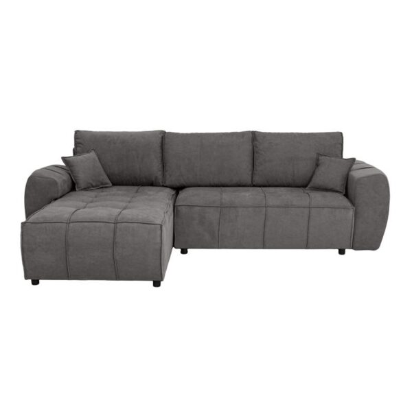 ΓΩΝΙΑΚΟΣ ΚΑΝΑΠΕΣ Fylliana Atlanta ΓΚΡΙ ΧΡΩΜΑ 265x190x95εκ