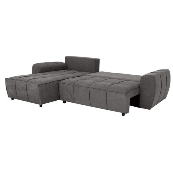 ΓΩΝΙΑΚΟΣ ΚΑΝΑΠΕΣ Fylliana Atlanta ΓΚΡΙ ΧΡΩΜΑ 265x190x95εκ