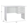 grafeio-melaminis-ensley-fb9202905-me-3-1.jpg ΓΡΑΦΕΙΟ ΜΕΛΑΜΙΝΗΣ ENSLEY HM2029.05 ΜΕ 3 ΣΥΡΤΑΡΙΑ ΛΕΥΚΟ 120X60X76 εκ.