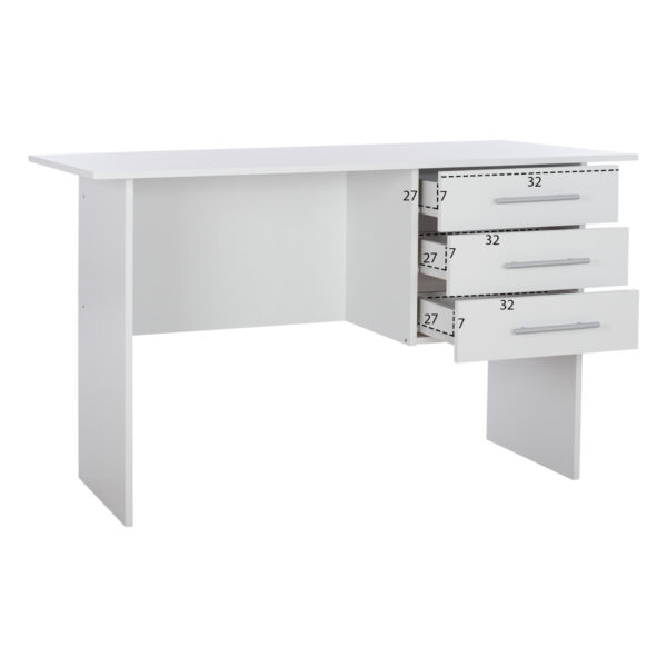 grafeio-melaminis-ensley-fb9202905-me-3-2.jpg ΓΡΑΦΕΙΟ ΜΕΛΑΜΙΝΗΣ ENSLEY HM2029.05 ΜΕ 3 ΣΥΡΤΑΡΙΑ ΛΕΥΚΟ 120X60X76 εκ.