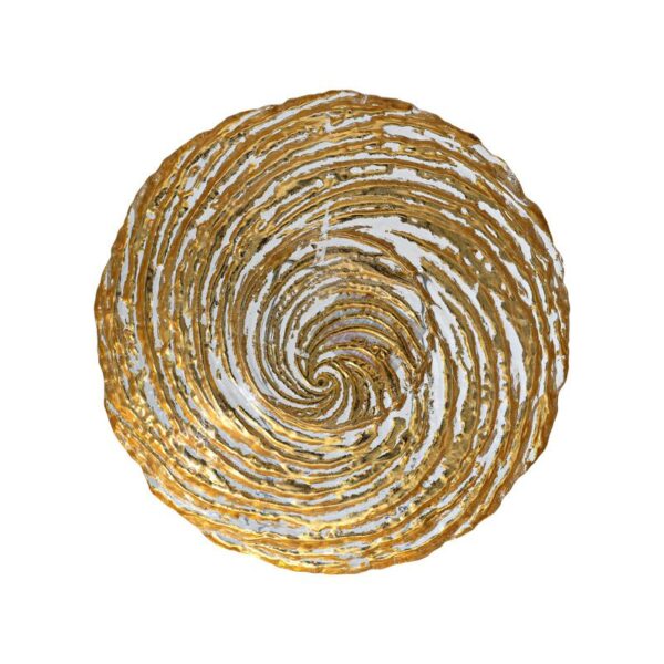 ΓΥΑΛΙΝΗ ΣΤΡΟΓΓΥΛΗ ΦΡΟΥΤΙΕΡΑ Fylliana FL25 ΧΡΥΣΟ ΧΡΩΜΑ 25εκ