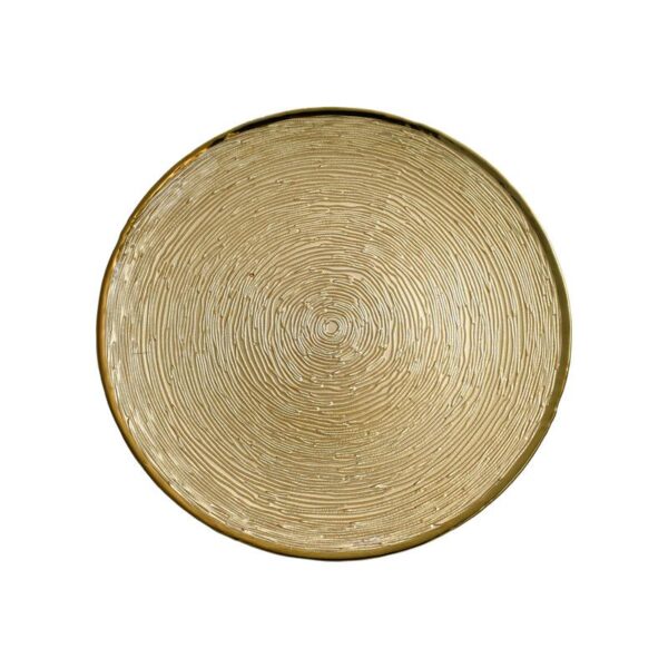 ΓΥΑΛΙΝΗ ΣΤΡΟΓΓΥΛΗ ΦΡΟΥΤΙΕΡΑ Fylliana FL329 ΧΡΥΣΟ ΧΡΩΜΑ 24εκ