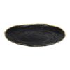 ΓΥΑΛΙΝΗ ΣΤΡΟΓΓΥΛΗ ΠΙΑΤΕΛΑ Fylliana FL32 ΜΑΥΡΟ ΧΡΩΜΑ 32εκ