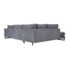 ΚΑΝΑΠΕΣ ΑΡΙΣΤΕΡΗ ΓΩΝΙΑ Fylliana Anvers ΓΚΡΙ ΧΡΩΜΑ 303x228x86εκ