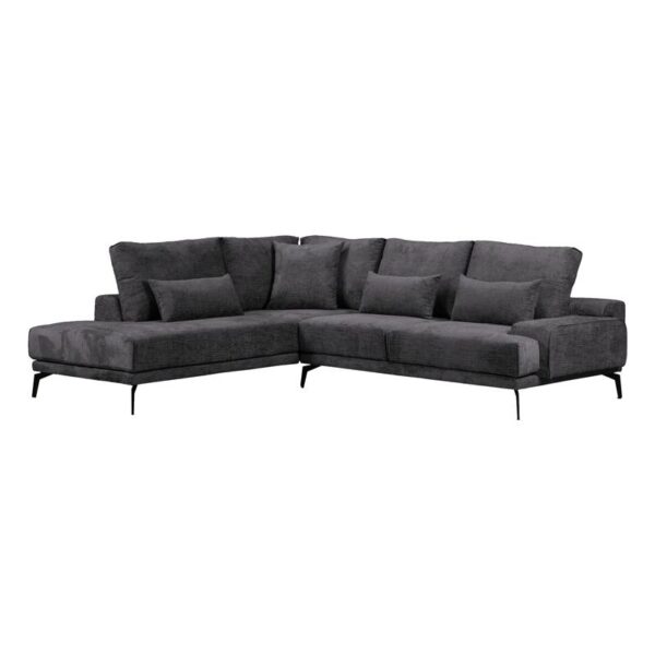 ΚΑΝΑΠΕΣ ΑΡΙΣΤΕΡΗ ΓΩΝΙΑ Fylliana Cristina ΓΚΡΙ ΧΡΩΜΑ 300x230x92εκ