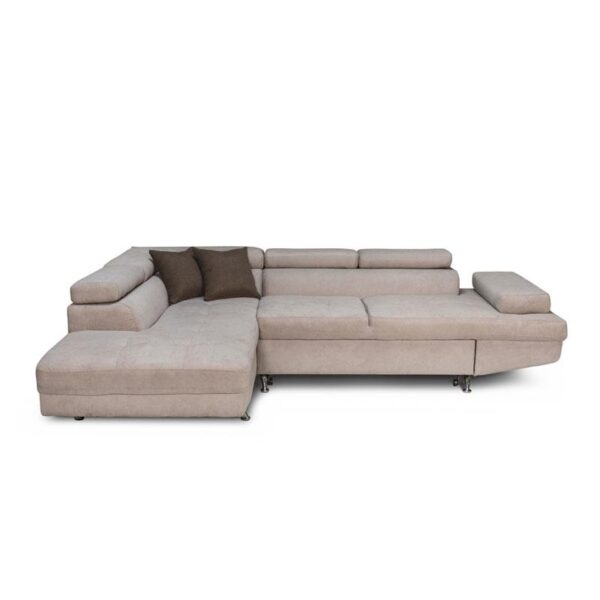 ΚΑΝΑΠΕΣ ΓΩΝΙΑ Fylliana RIO-M 3+4 ΑΡΙΣΤΕΡΗ TAUPE / ΚΑΦΕ 278x192x79εκ